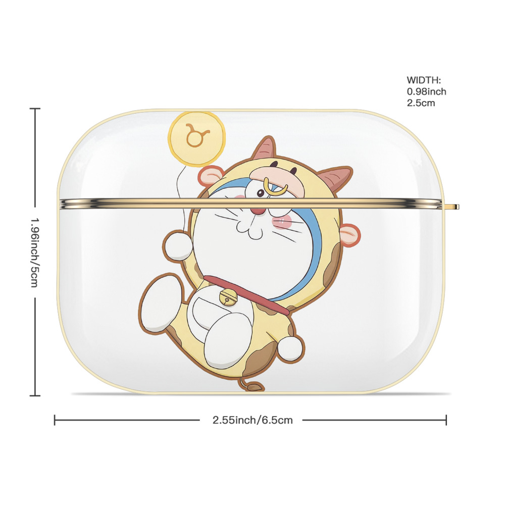 ドラえもん Doraemon 【AirPods Pro用】ハードシェル保護ケース｜耐衝撃・防指紋・カラビナ付き商品仕様