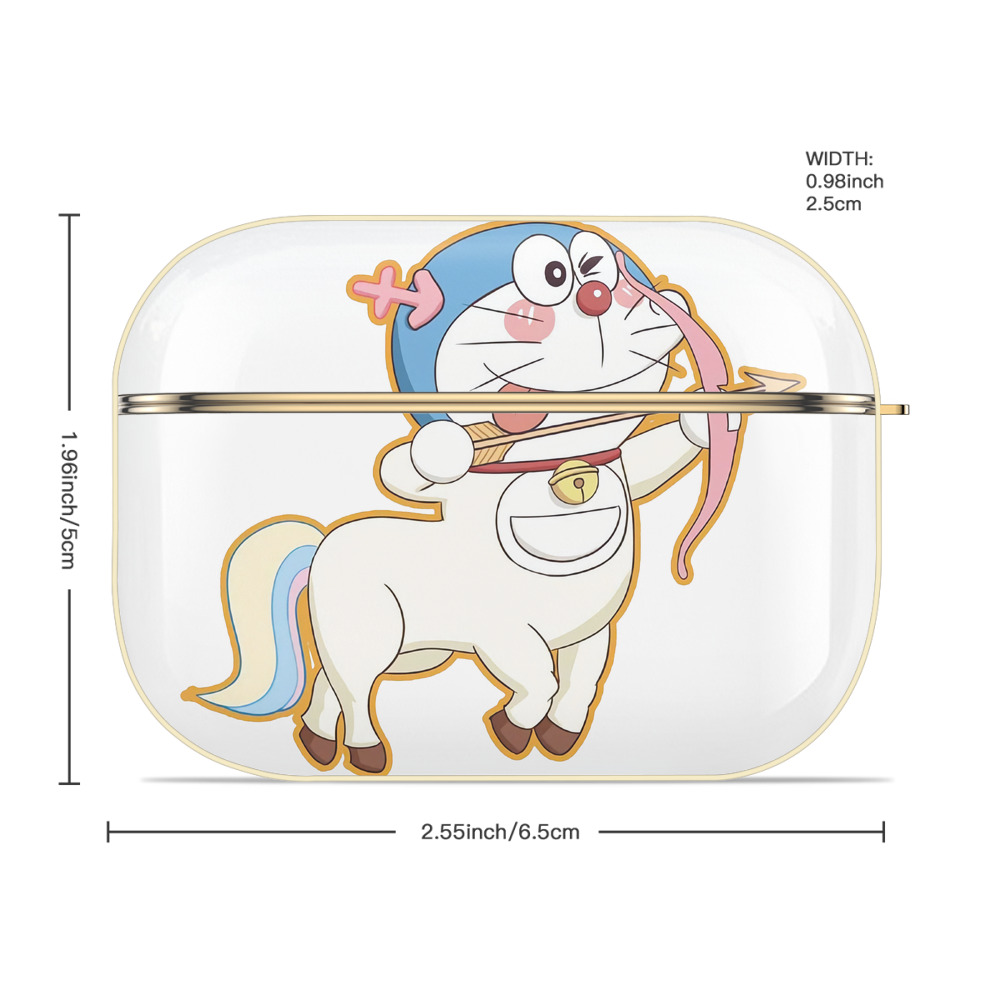 ドラえもん Doraemon 【AirPods Pro用】ハードシェル保護ケース｜耐衝撃・防指紋・カラビナ付き商品仕様