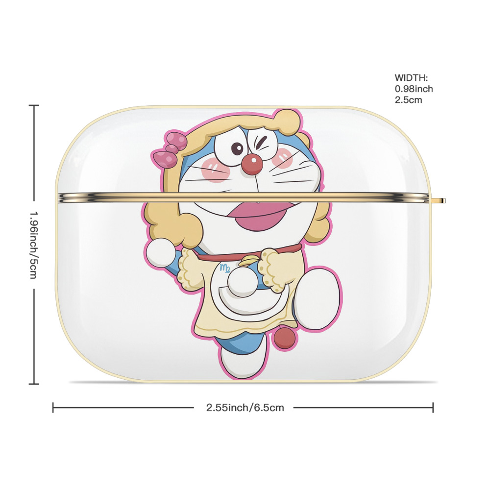 ドラえもん Doraemon 【AirPods Pro用】ハードシェル保護ケース｜耐衝撃・防指紋・カラビナ付き商品仕様