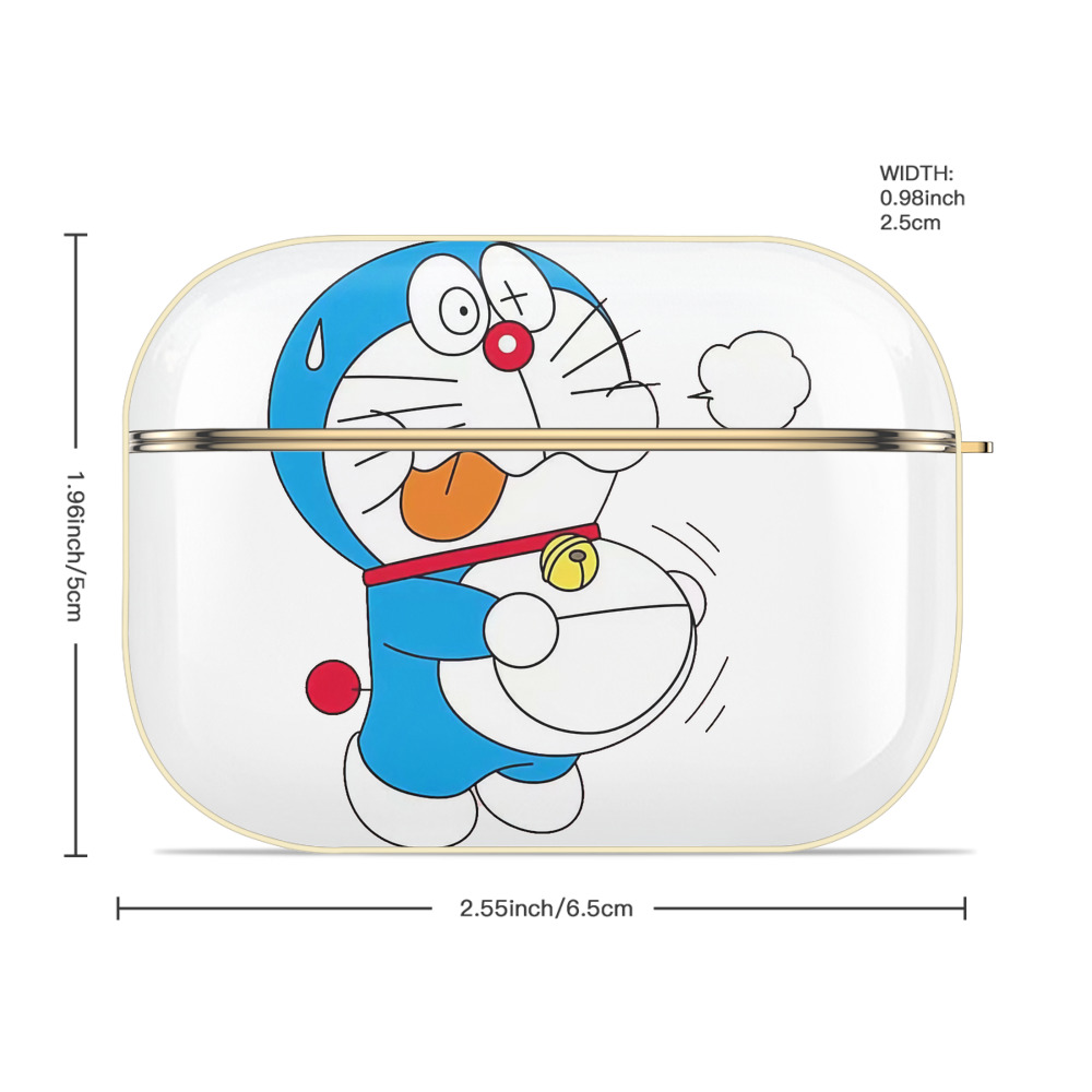 ドラえもん Doraemon 【AirPods Pro用】ハードシェル保護ケース｜耐衝撃・防指紋・カラビナ付き商品仕様