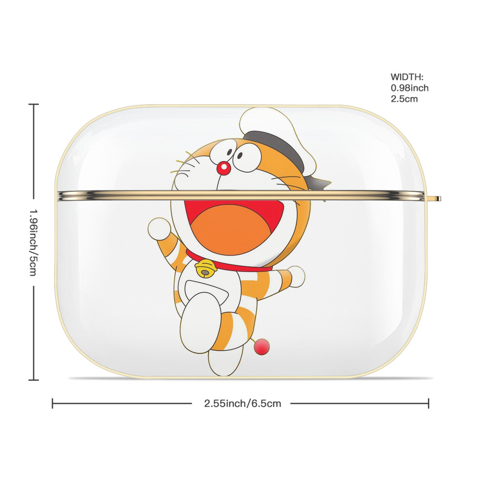 ドラえもん Doraemon 【AirPods Pro用】ハードシェル保護ケース｜耐衝撃・防指紋・カラビナ付き商品仕様
