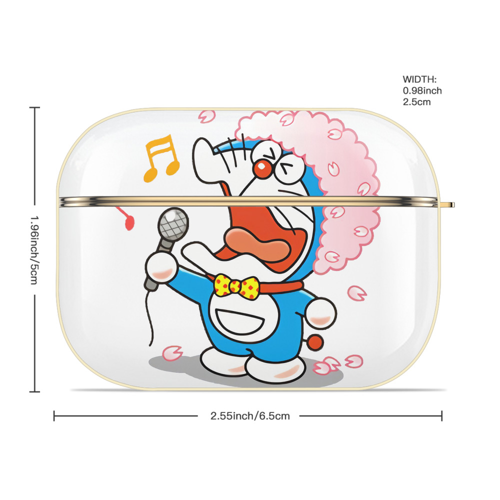 ドラえもん Doraemon 【AirPods Pro用】ハードシェル保護ケース｜耐衝撃・防指紋・カラビナ付き商品仕様