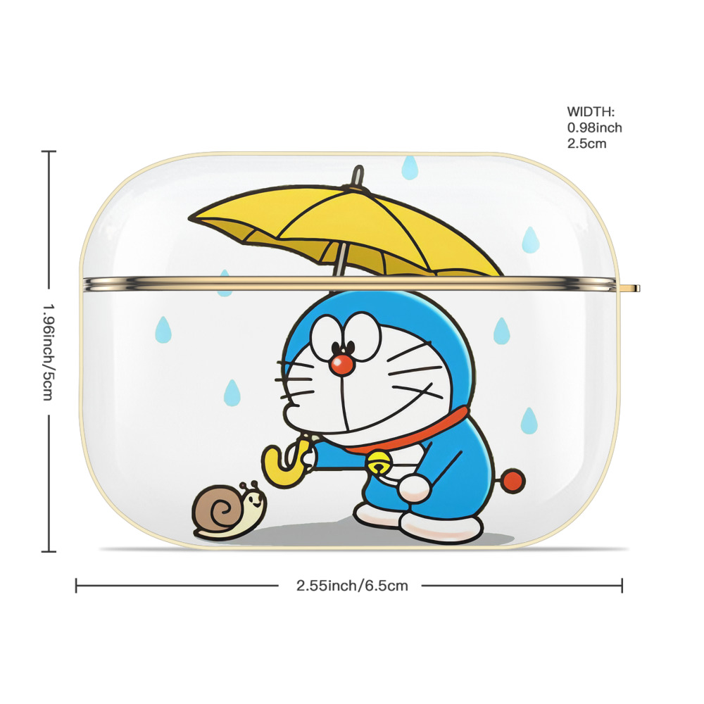 ドラえもん Doraemon 【AirPods Pro用】ハードシェル保護ケース｜耐衝撃・防指紋・カラビナ付き商品仕様