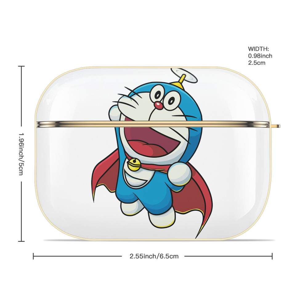 ドラえもん Doraemon 【AirPods Pro用】ハードシェル保護ケース｜耐衝撃・防指紋・カラビナ付き商品仕様