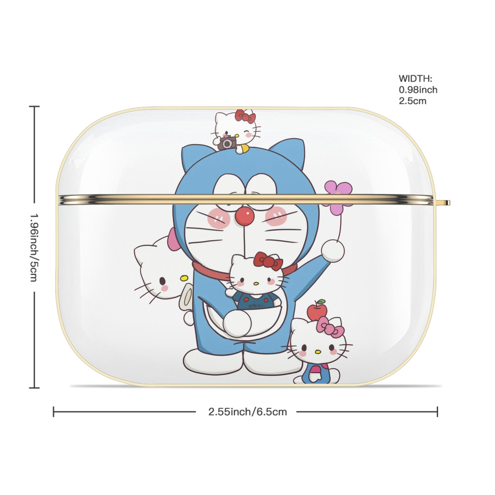 ドラえもん Doraemon 【AirPods Pro用】ハードシェル保護ケース｜耐衝撃・防指紋・カラビナ付き商品仕様