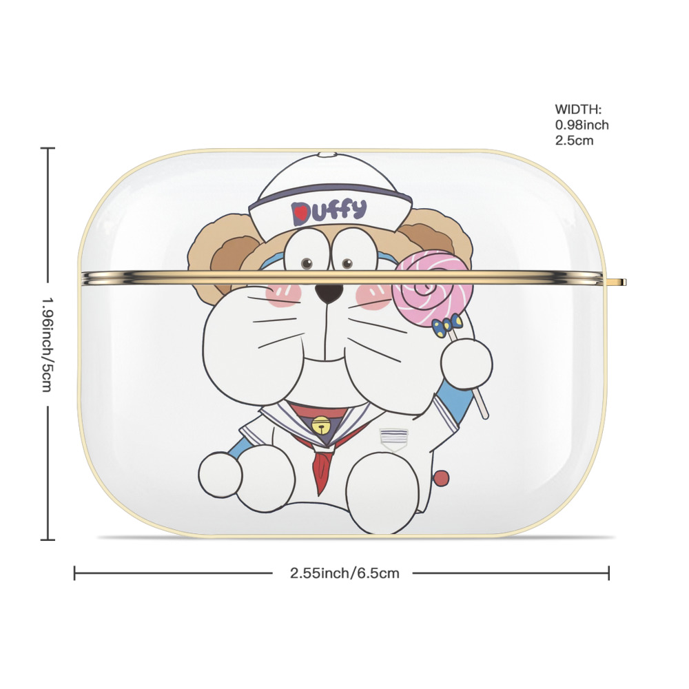 ドラえもん Doraemon 【AirPods Pro用】ハードシェル保護ケース｜耐衝撃・防指紋・カラビナ付き商品仕様