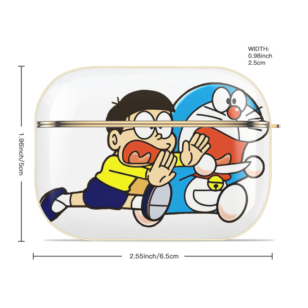 ドラえもん Doraemon 【AirPods Pro用】ハードシェル保護ケース｜耐衝撃・防指紋・カラビナ付き商品仕様