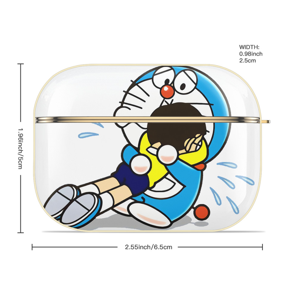 ドラえもん Doraemon 【AirPods Pro用】ハードシェル保護ケース｜耐衝撃・防指紋・カラビナ付き商品仕様