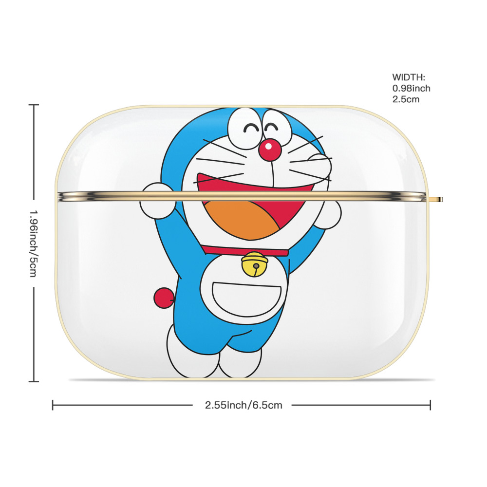 ドラえもん Doraemon 【AirPods Pro用】ハードシェル保護ケース｜耐衝撃・防指紋・カラビナ付き商品仕様