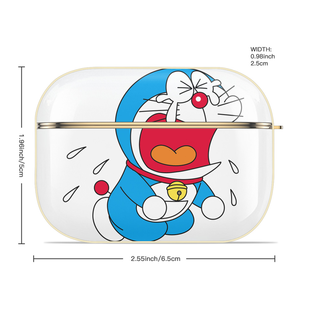 ドラえもん Doraemon 【AirPods Pro用】ハードシェル保護ケース｜耐衝撃・防指紋・カラビナ付き商品仕様