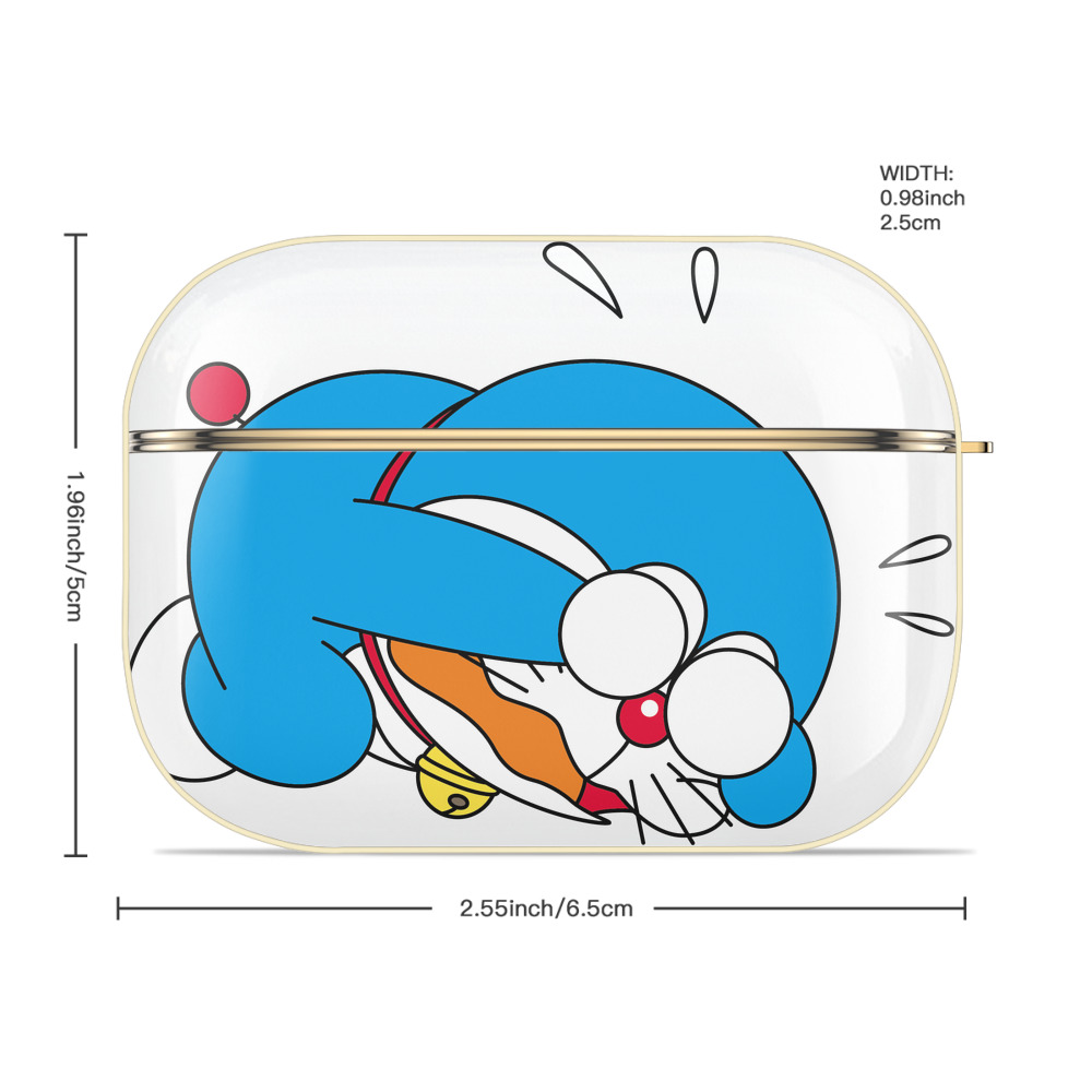 ドラえもん Doraemon 【AirPods Pro用】ハードシェル保護ケース｜耐衝撃・防指紋・カラビナ付き商品仕様