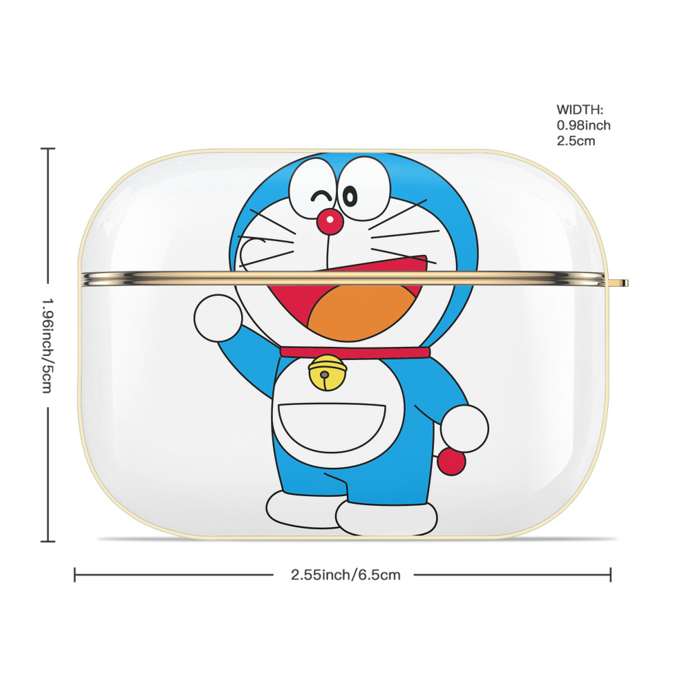 ドラえもん Doraemon 【AirPods Pro用】ハードシェル保護ケース｜耐衝撃・防指紋・カラビナ付き商品仕様