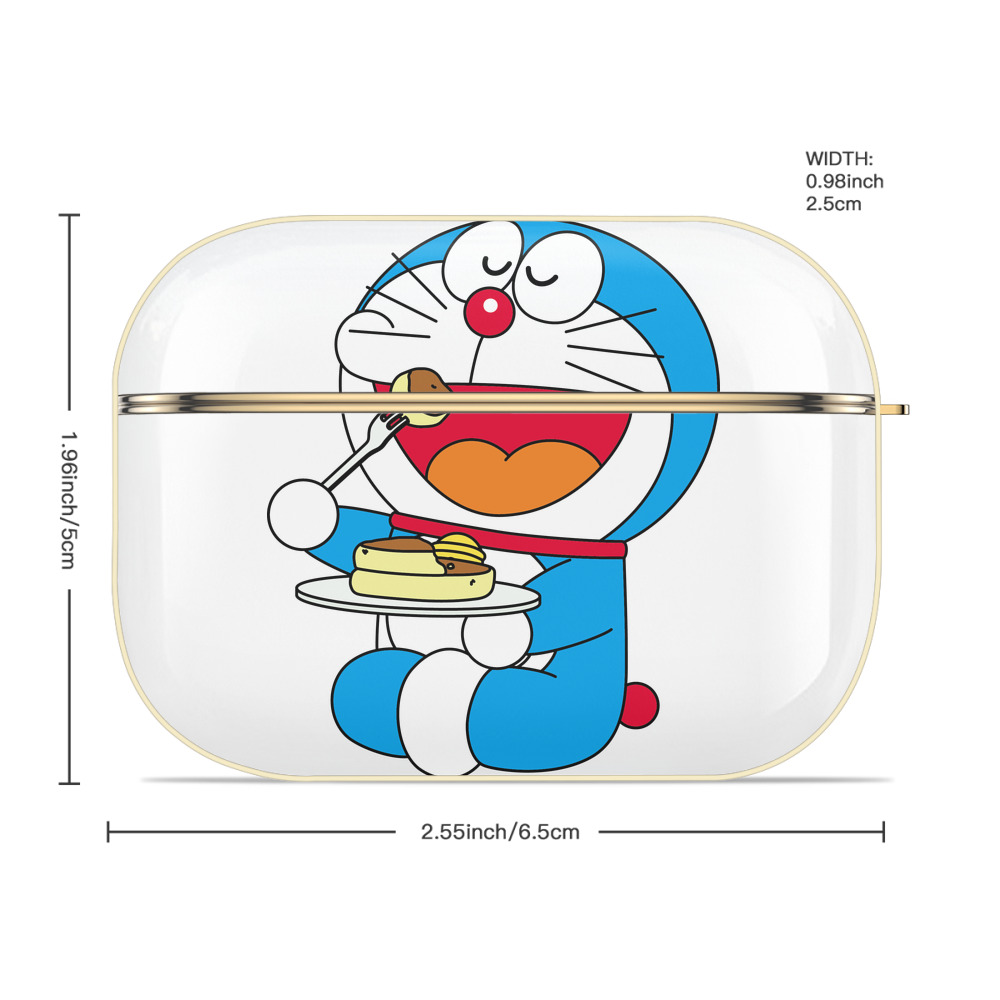 ドラえもん Doraemon 【AirPods Pro用】ハードシェル保護ケース｜耐衝撃・防指紋・カラビナ付き商品仕様