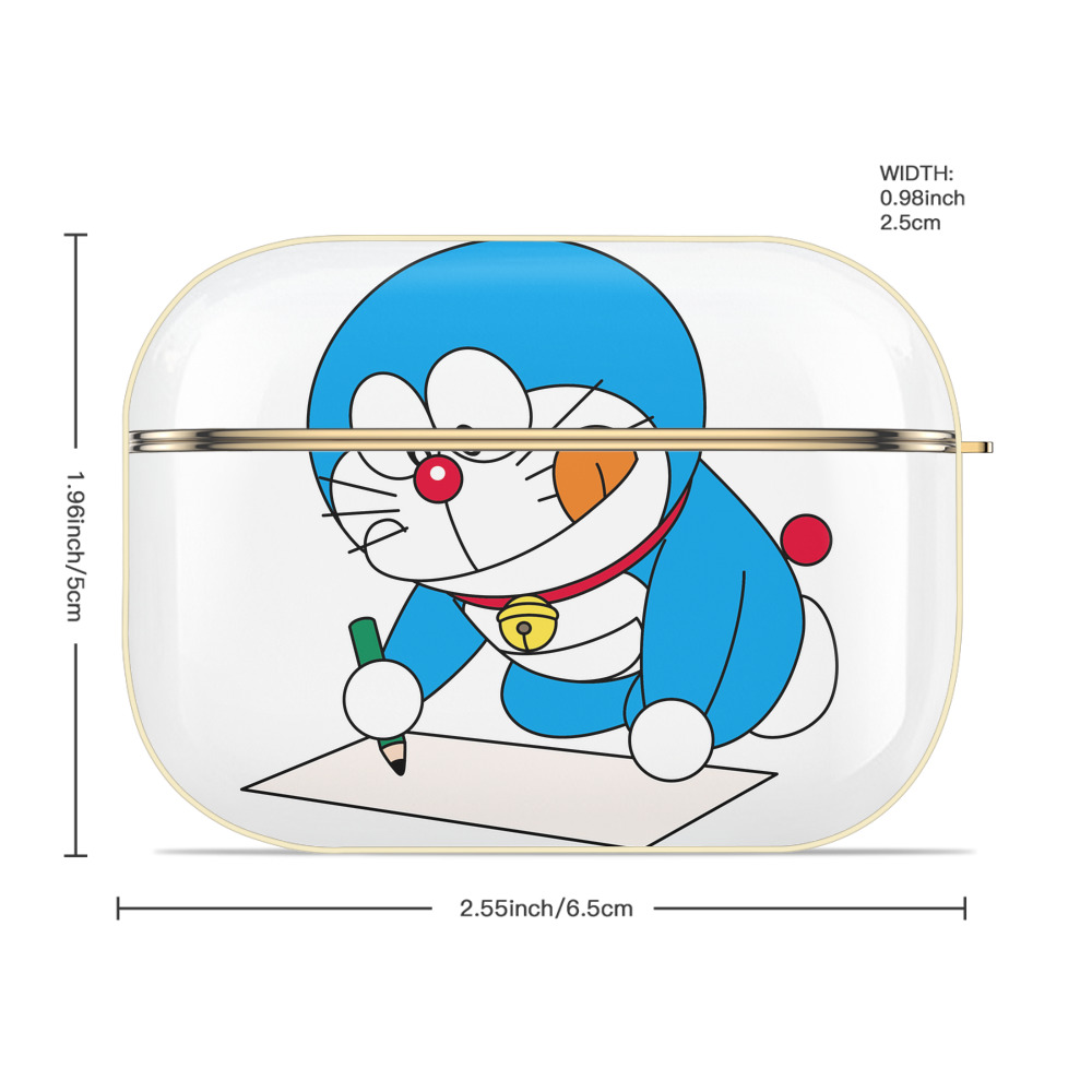 ドラえもん Doraemon 【AirPods Pro用】ハードシェル保護ケース｜耐衝撃・防指紋・カラビナ付き商品仕様
