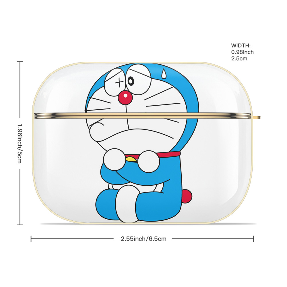 ドラえもん Doraemon 【AirPods Pro用】ハードシェル保護ケース｜耐衝撃・防指紋・カラビナ付き商品仕様