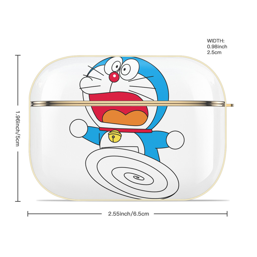 ドラえもん Doraemon 【AirPods Pro用】ハードシェル保護ケース｜耐衝撃・防指紋・カラビナ付き商品仕様