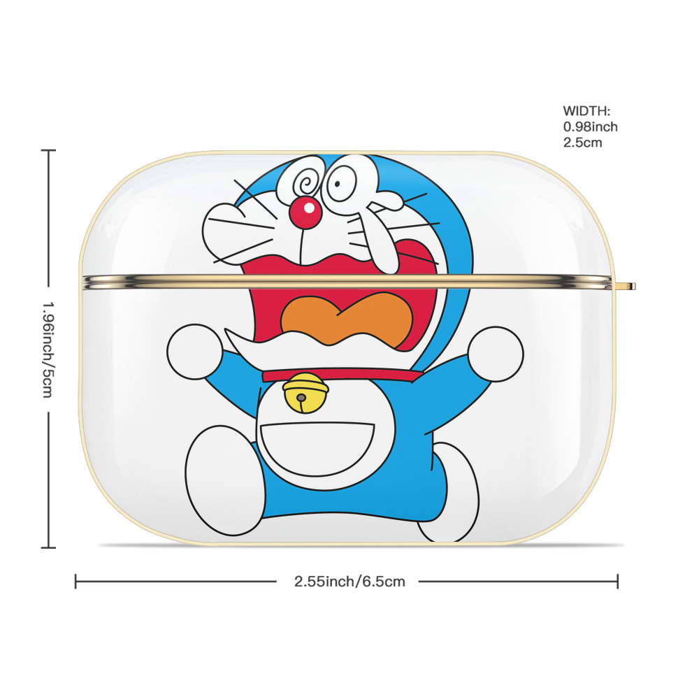 ドラえもん Doraemon 【AirPods Pro用】ハードシェル保護ケース｜耐衝撃・防指紋・カラビナ付き商品仕様