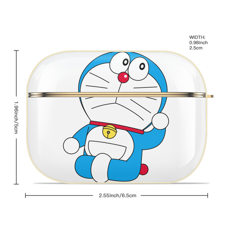 ドラえもん Doraemon 【AirPods Pro用】ハードシェル保護ケース｜耐衝撃・防指紋・カラビナ付き商品仕様