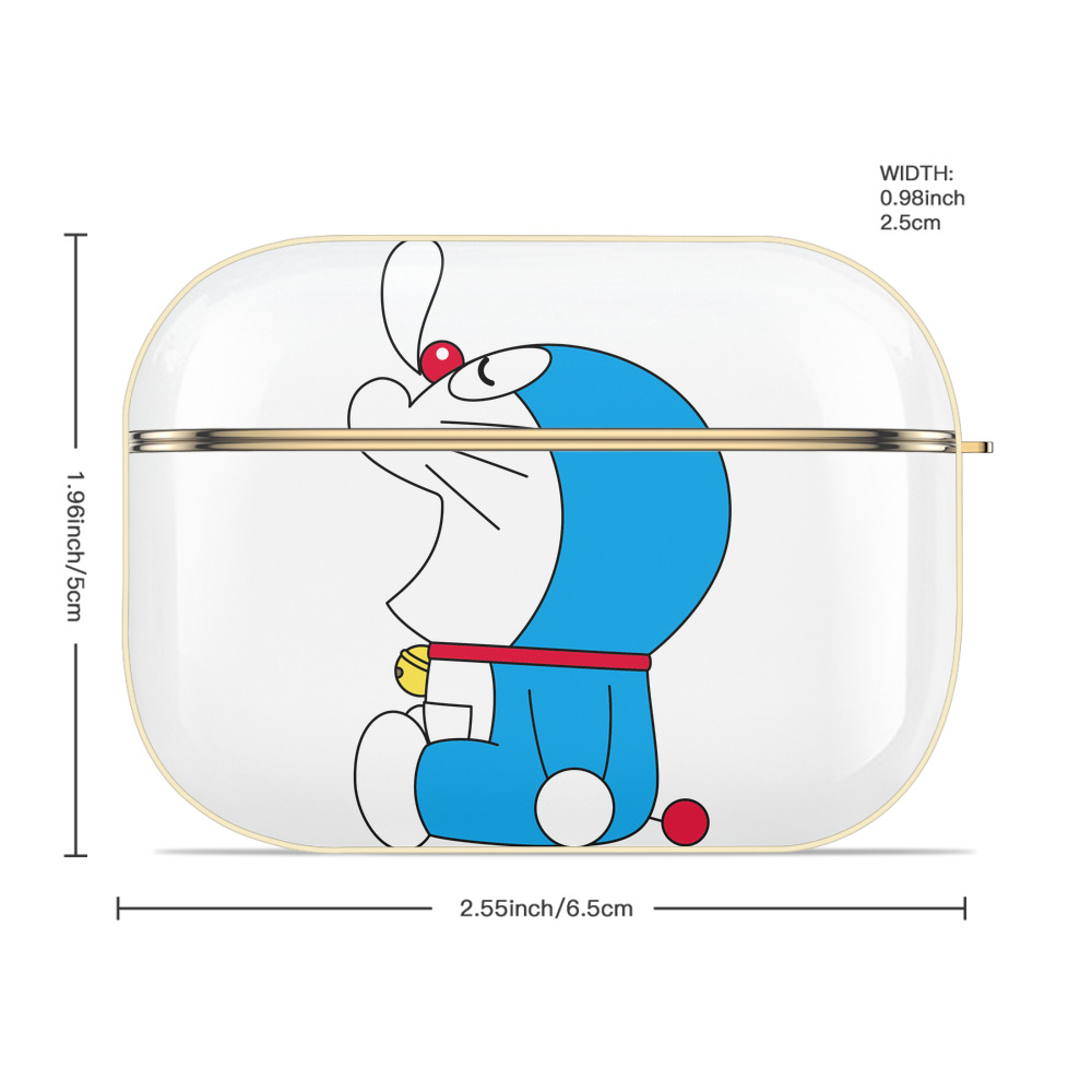 ドラえもん Doraemon 【AirPods Pro用】ハードシェル保護ケース｜耐衝撃・防指紋・カラビナ付き商品仕様