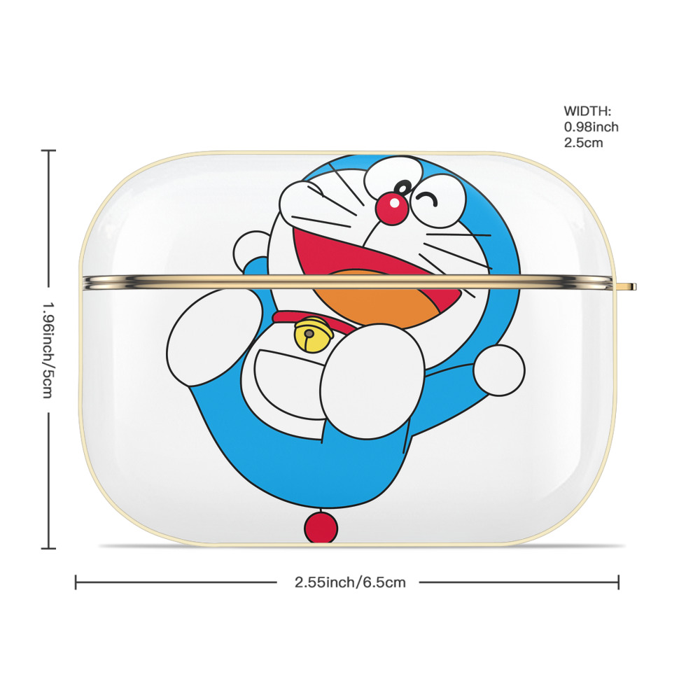 ドラえもん Doraemon 【AirPods Pro用】ハードシェル保護ケース｜耐衝撃・防指紋・カラビナ付き商品仕様