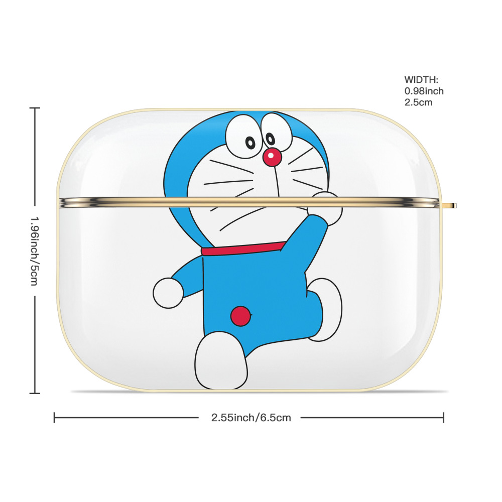 ドラえもん Doraemon 【AirPods Pro用】ハードシェル保護ケース｜耐衝撃・防指紋・カラビナ付き商品仕様