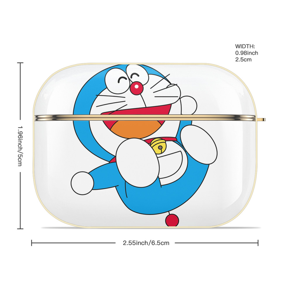 ドラえもん Doraemon 【AirPods Pro用】ハードシェル保護ケース｜耐衝撃・防指紋・カラビナ付き商品仕様