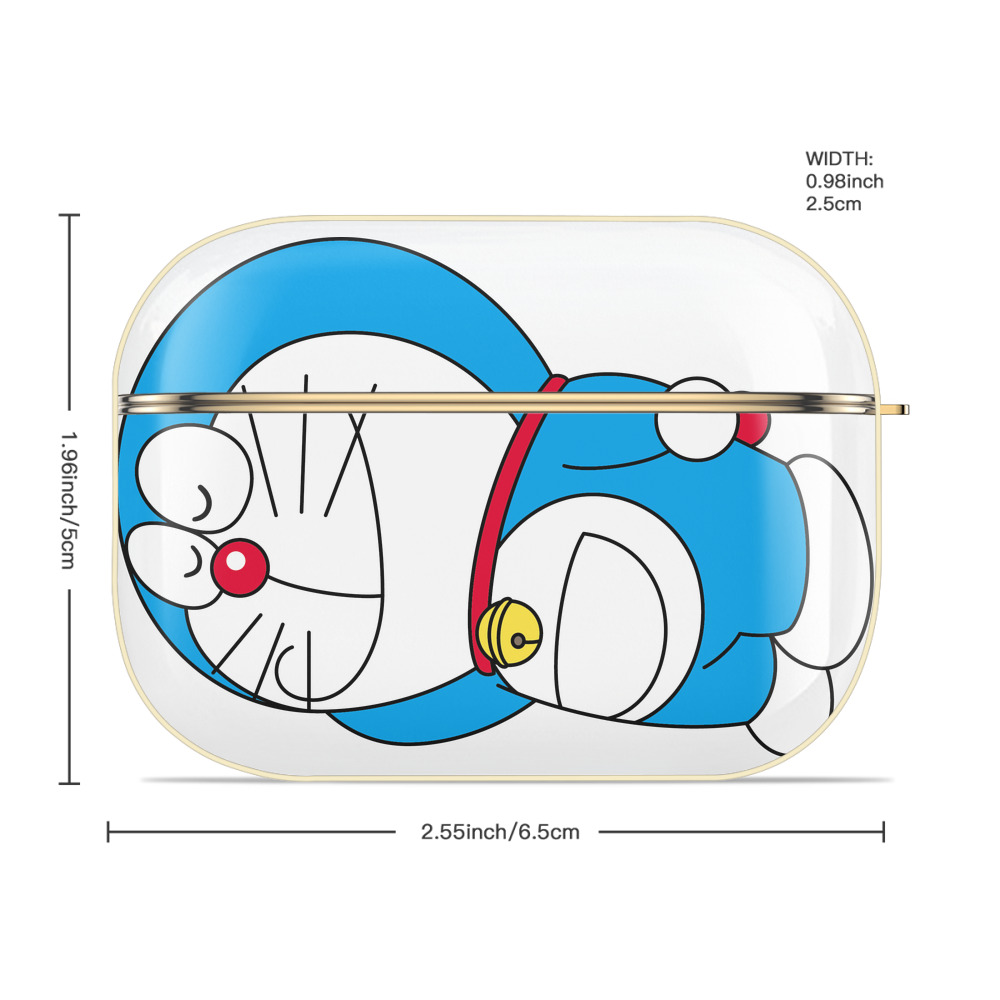 ドラえもん Doraemon 【AirPods Pro用】ハードシェル保護ケース｜耐衝撃・防指紋・カラビナ付き商品仕様