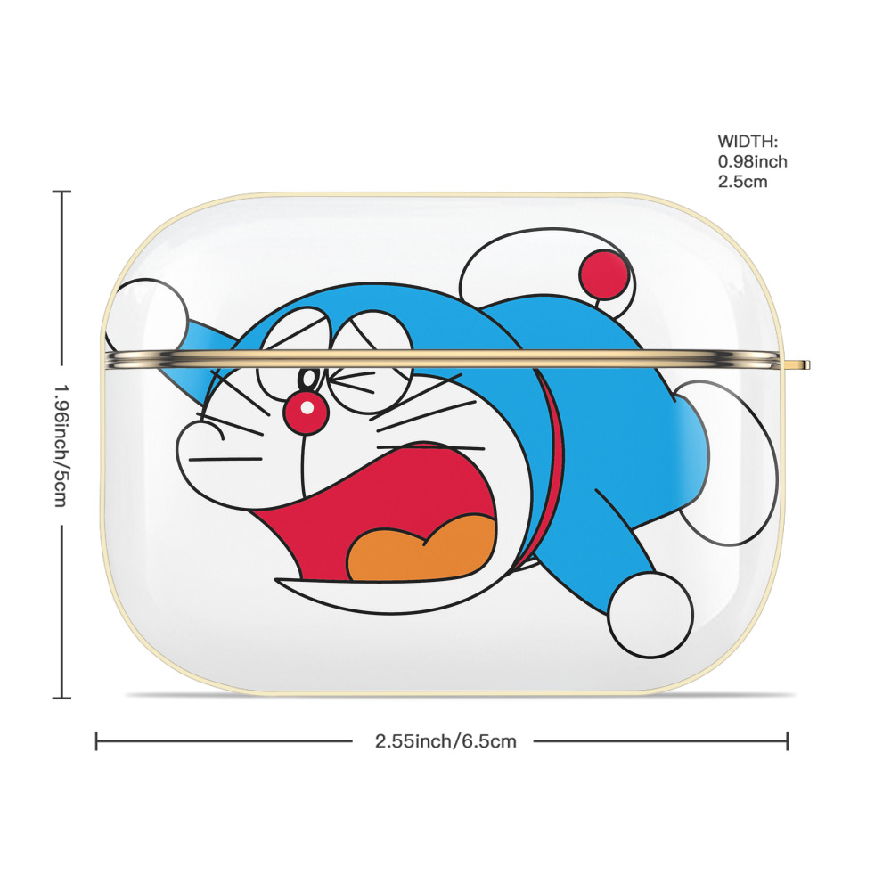 ドラえもん Doraemon 【AirPods Pro用】ハードシェル保護ケース｜耐衝撃・防指紋・カラビナ付き商品仕様