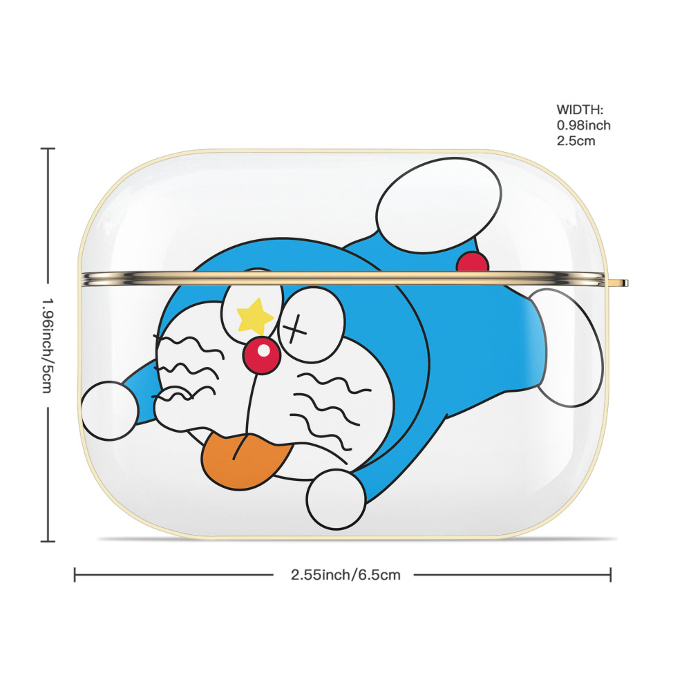 ドラえもん Doraemon 【AirPods Pro用】ハードシェル保護ケース｜耐衝撃・防指紋・カラビナ付き商品仕様
