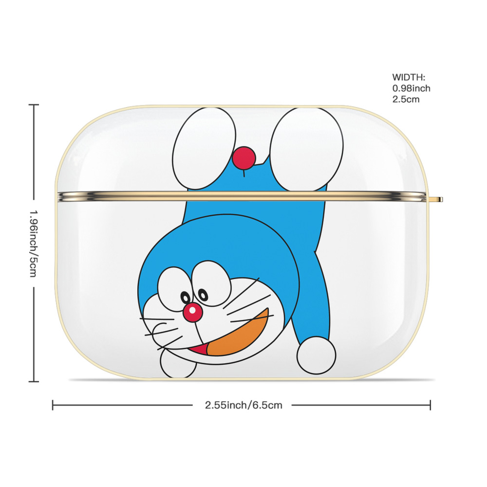 ドラえもん Doraemon 【AirPods Pro用】ハードシェル保護ケース｜耐衝撃・防指紋・カラビナ付き商品仕様