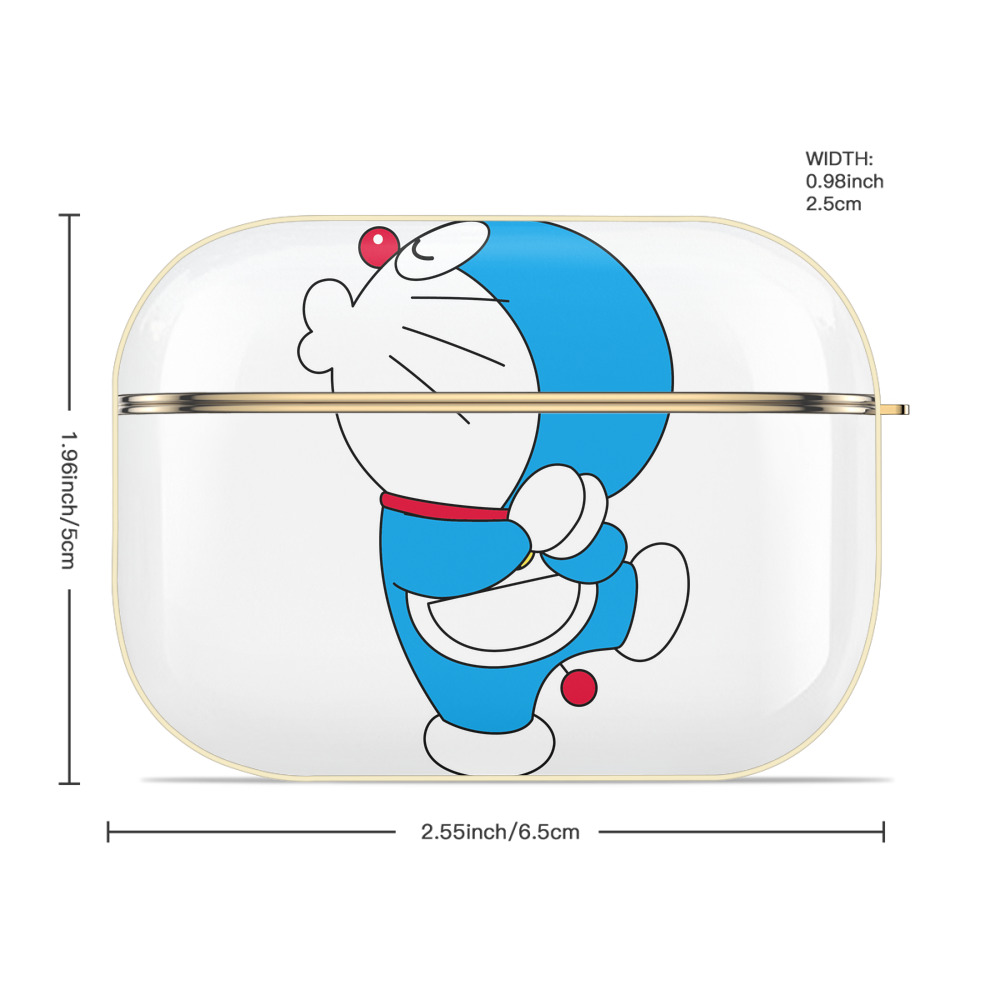 ドラえもん Doraemon 【AirPods Pro用】ハードシェル保護ケース｜耐衝撃・防指紋・カラビナ付き商品仕様