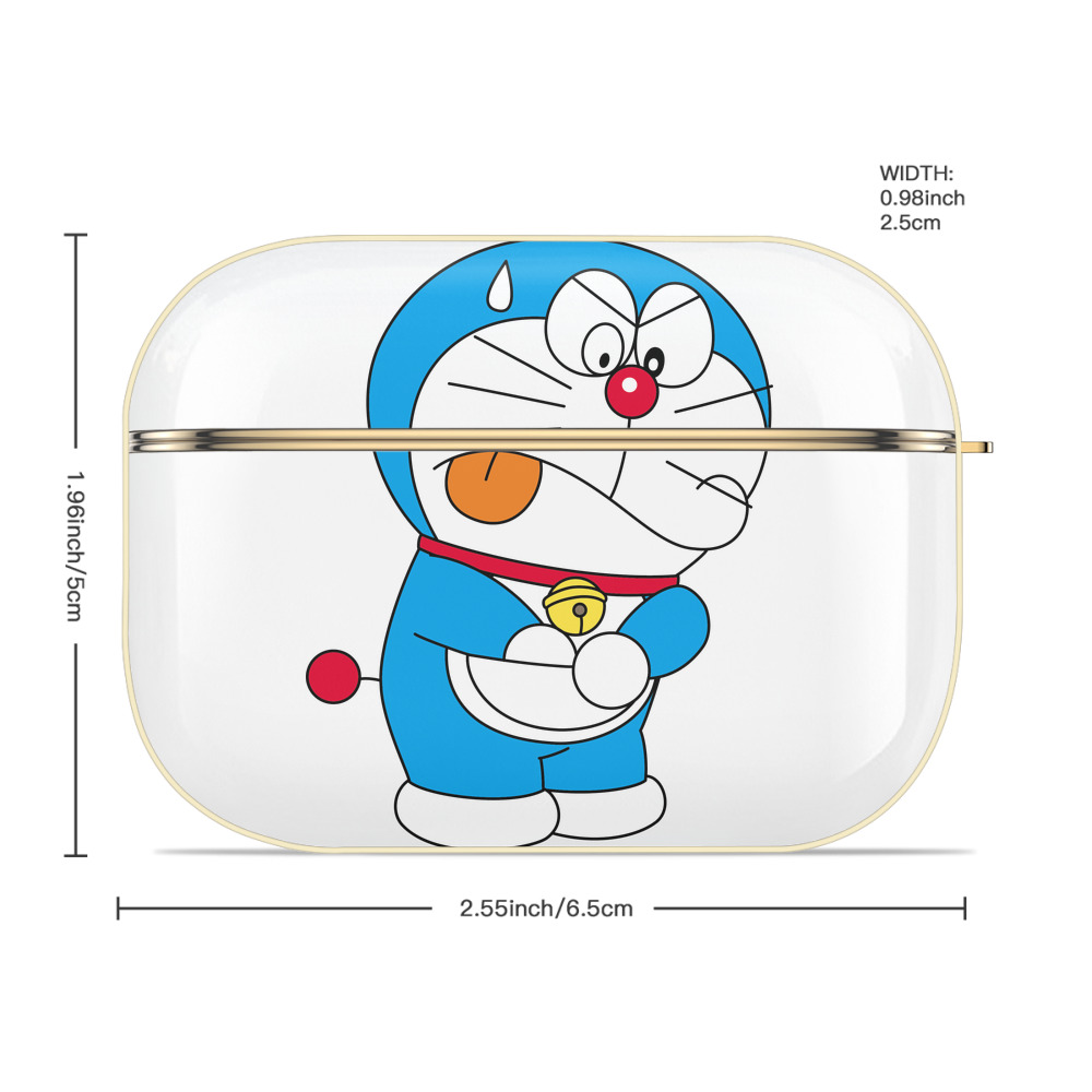 ドラえもん Doraemon 【AirPods Pro用】ハードシェル保護ケース｜耐衝撃・防指紋・カラビナ付き商品仕様
