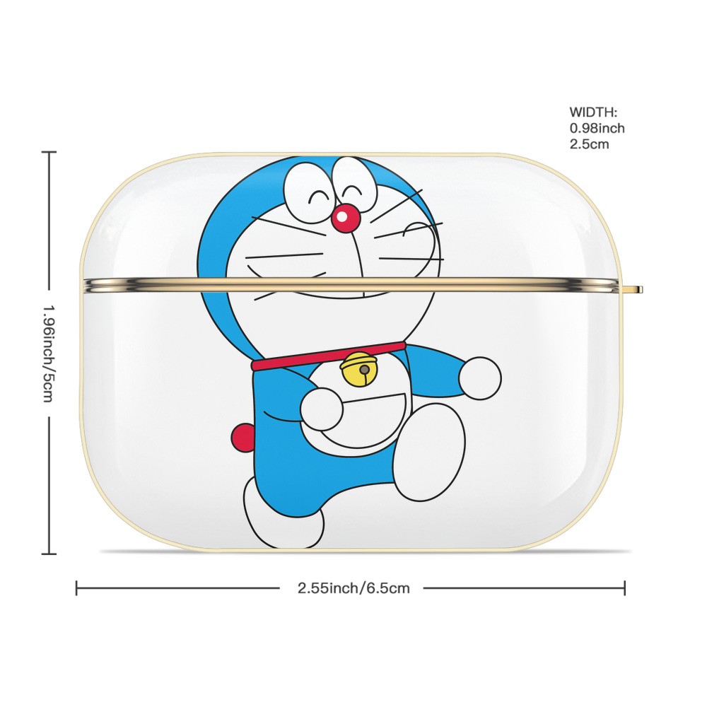 ドラえもん Doraemon 【AirPods Pro用】ハードシェル保護ケース｜耐衝撃・防指紋・カラビナ付き商品仕様