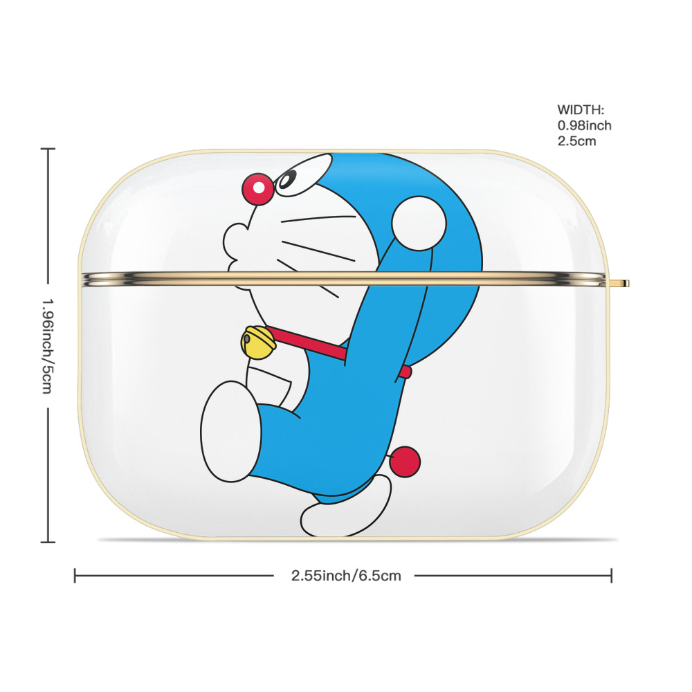 ドラえもん Doraemon 【AirPods Pro用】ハードシェル保護ケース｜耐衝撃・防指紋・カラビナ付き商品仕様