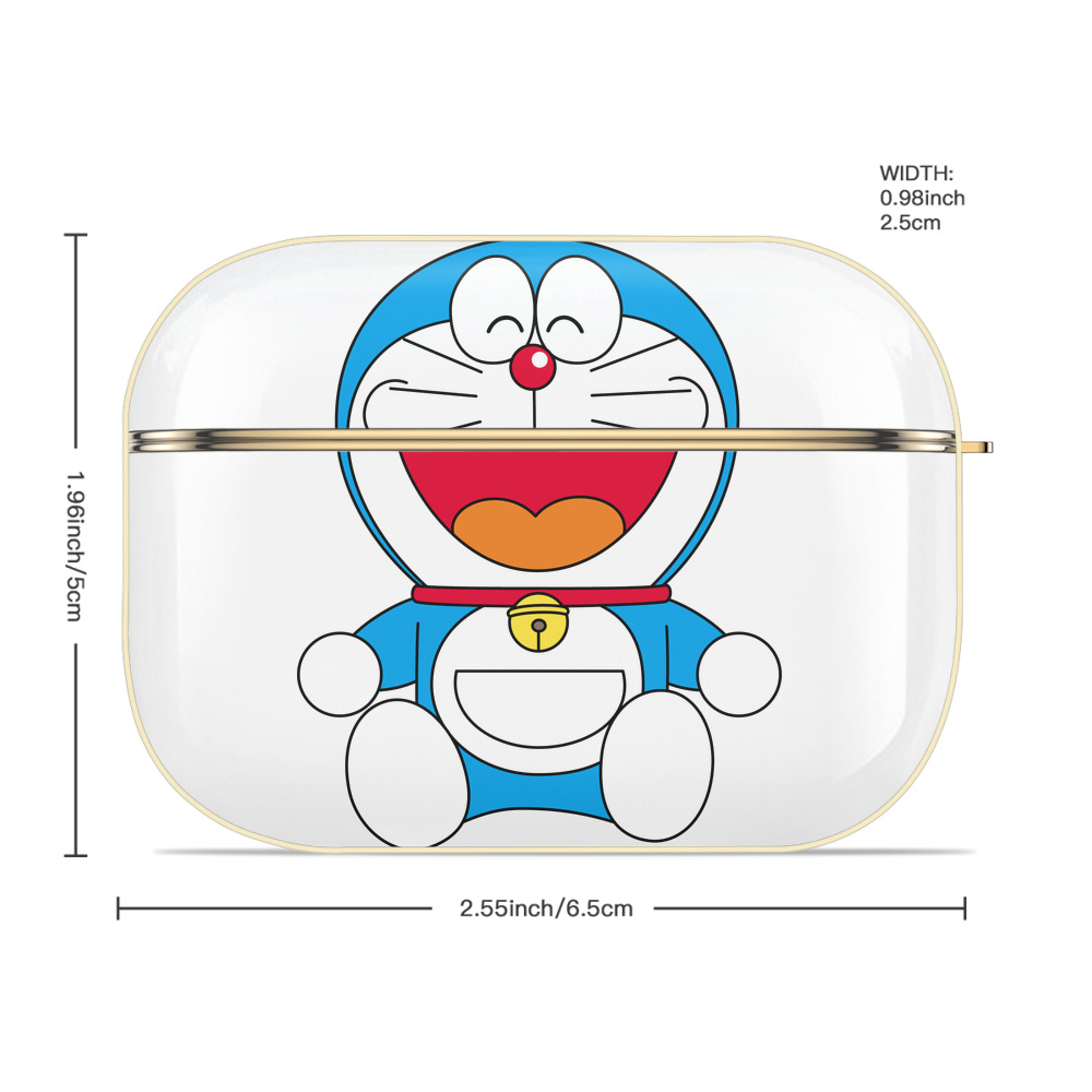 ドラえもん Doraemon 【AirPods Pro用】ハードシェル保護ケース｜耐衝撃・防指紋・カラビナ付き商品仕様