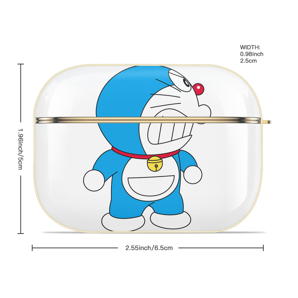ドラえもん Doraemon 【AirPods Pro用】ハードシェル保護ケース｜耐衝撃・防指紋・カラビナ付き商品仕様
