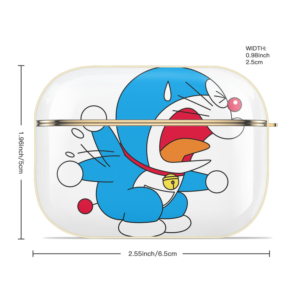 ドラえもん Doraemon 【AirPods Pro用】ハードシェル保護ケース｜耐衝撃・防指紋・カラビナ付き商品仕様