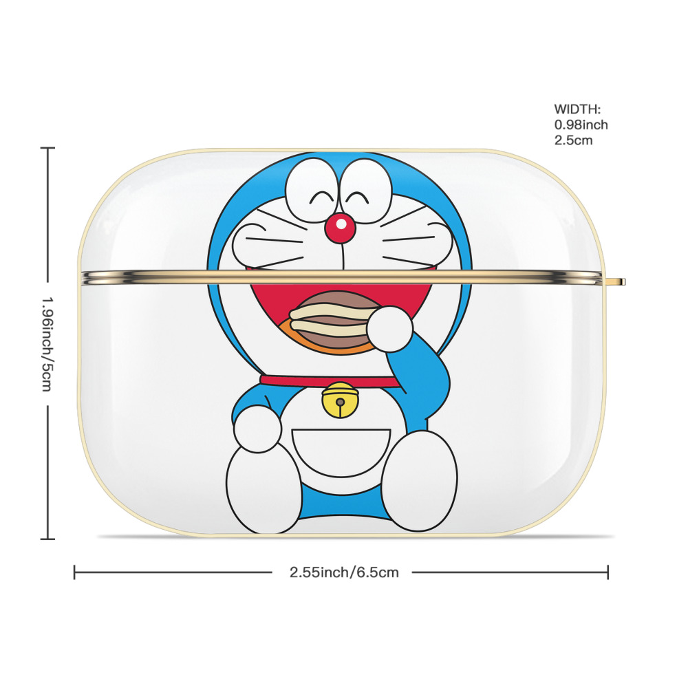 ドラえもん Doraemon 【AirPods Pro用】ハードシェル保護ケース｜耐衝撃・防指紋・カラビナ付き商品仕様