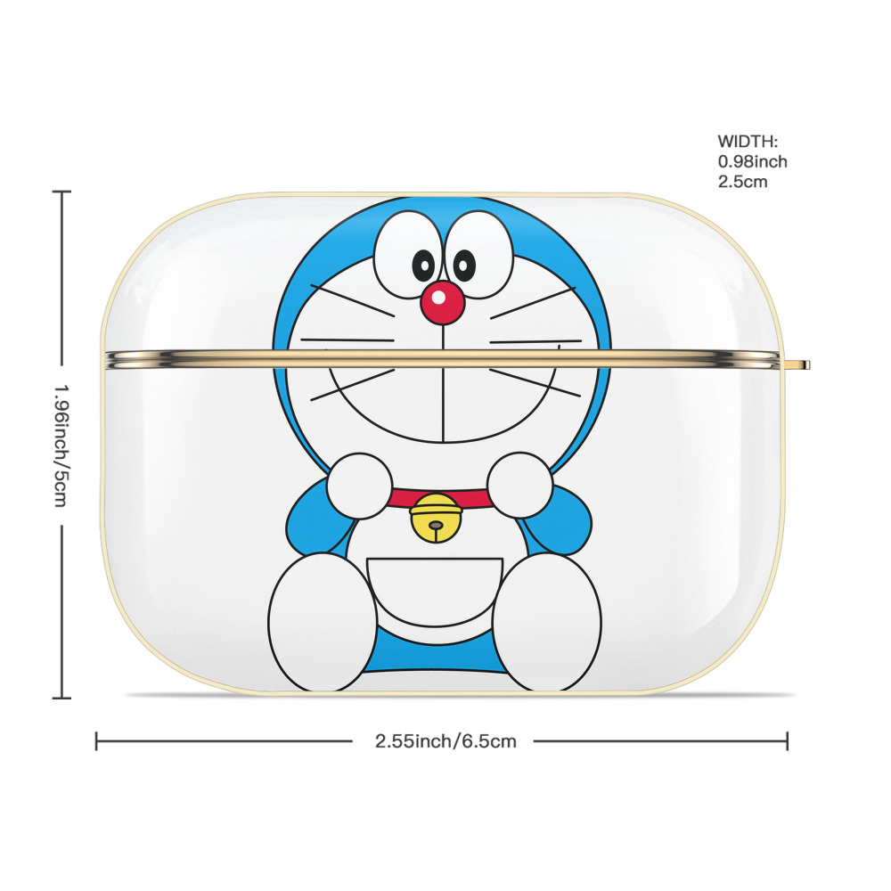 ドラえもん Doraemon 【AirPods Pro用】ハードシェル保護ケース｜耐衝撃・防指紋・カラビナ付き商品仕様