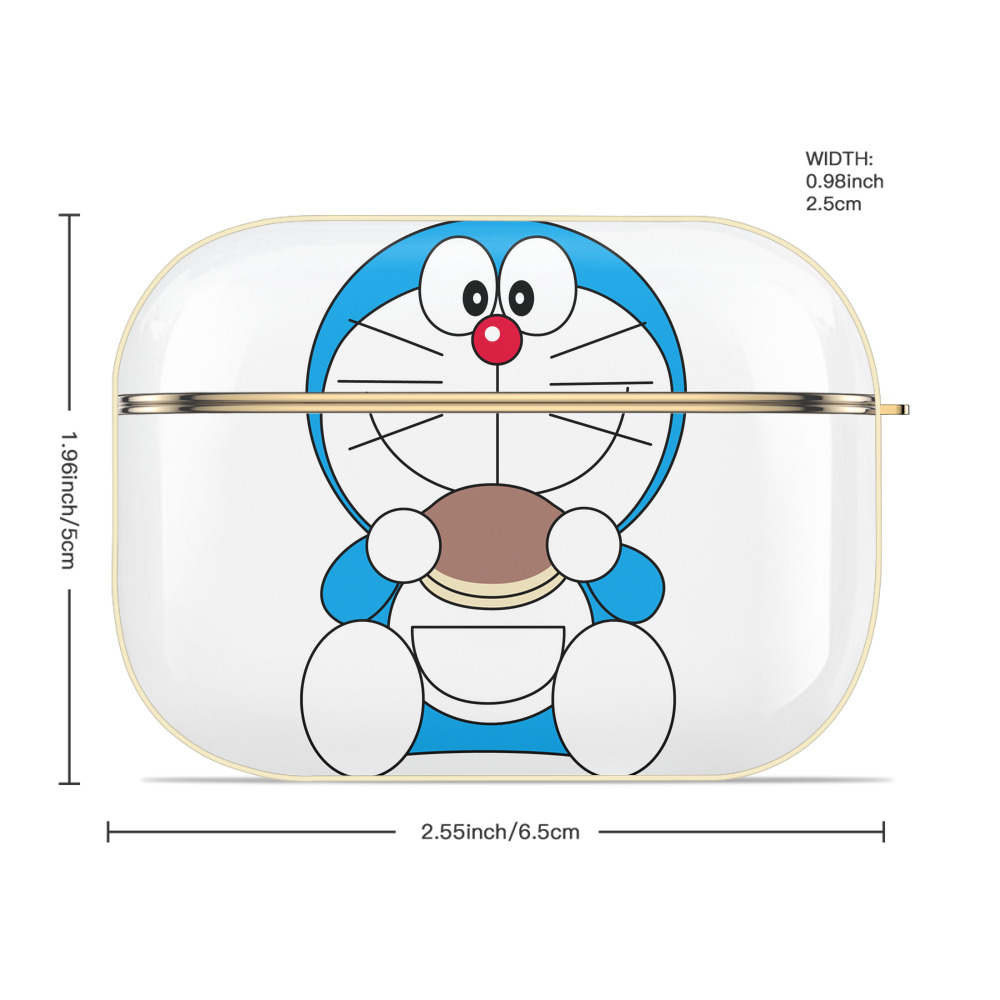 ドラえもん Doraemon 【AirPods Pro用】ハードシェル保護ケース｜耐衝撃・防指紋・カラビナ付き商品仕様