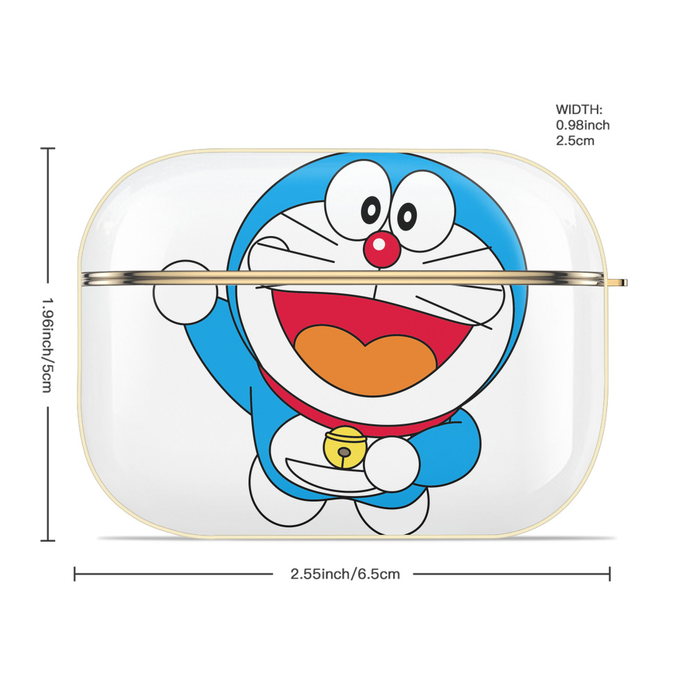 ドラえもん Doraemon 【AirPods Pro用】ハードシェル保護ケース｜耐衝撃・防指紋・カラビナ付き商品仕様