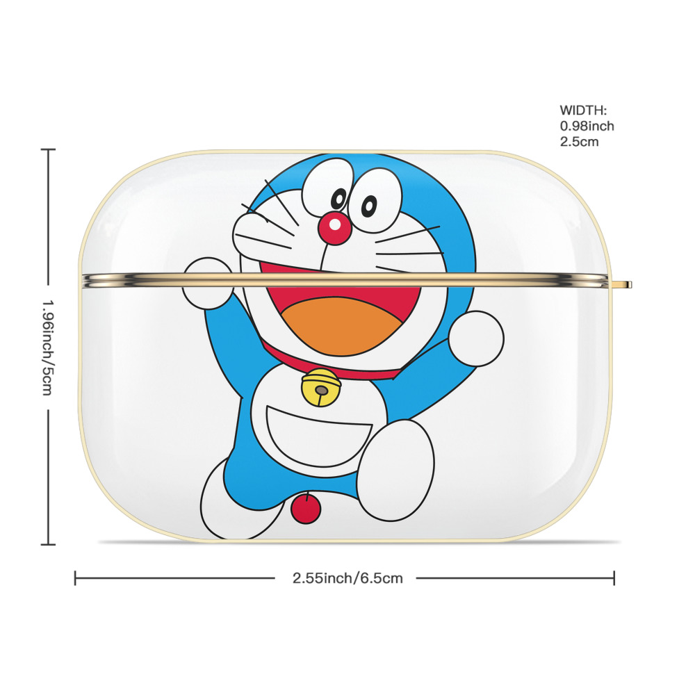 ドラえもん Doraemon 【AirPods Pro用】ハードシェル保護ケース｜耐衝撃・防指紋・カラビナ付き商品仕様