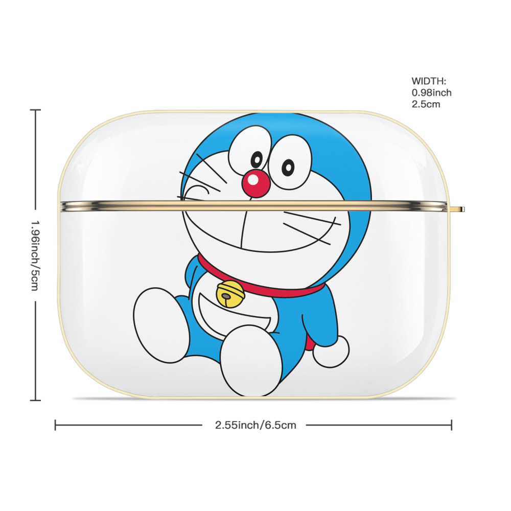 ドラえもん Doraemon 【AirPods Pro用】ハードシェル保護ケース｜耐衝撃・防指紋・カラビナ付き商品仕様