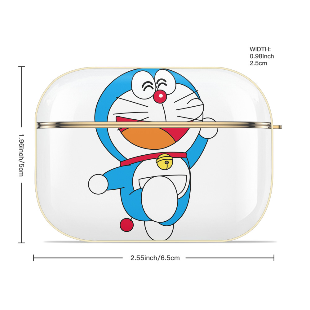 ドラえもん Doraemon 【AirPods Pro用】ハードシェル保護ケース｜耐衝撃・防指紋・カラビナ付き商品仕様