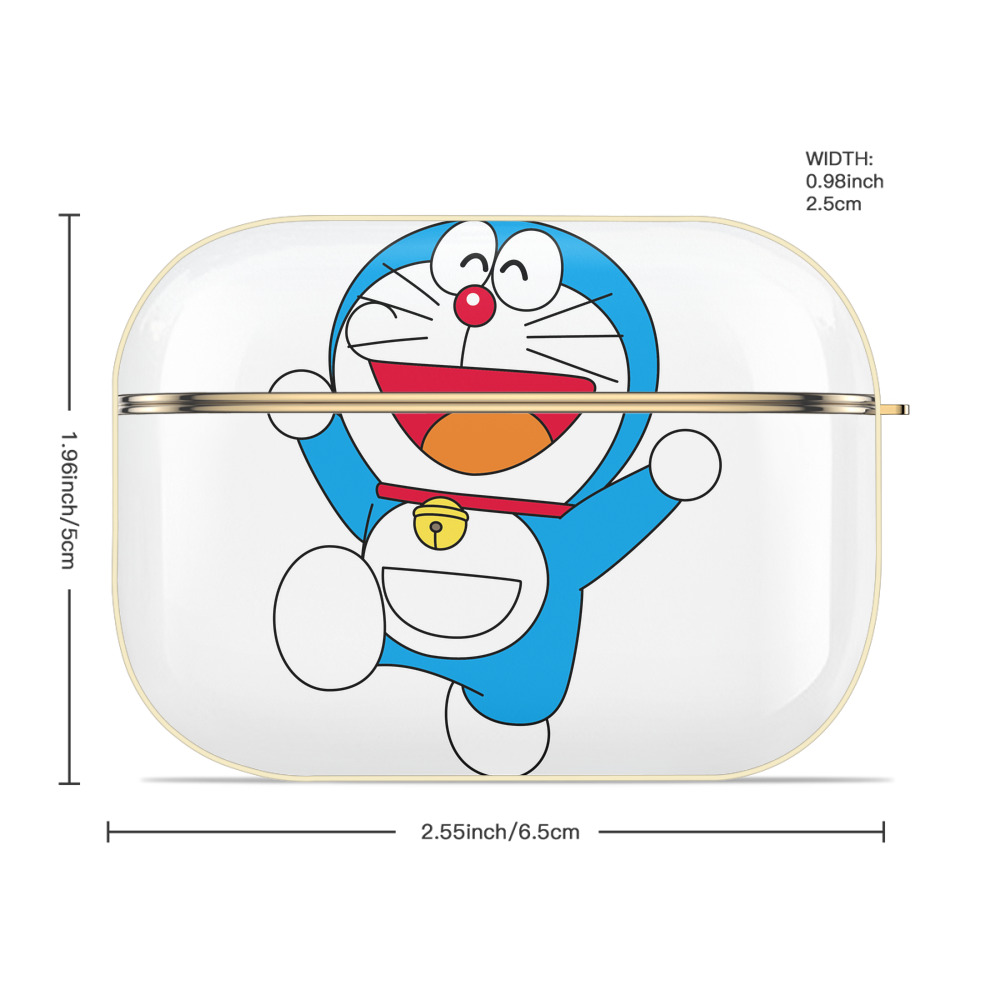 ドラえもん Doraemon 【AirPods Pro用】ハードシェル保護ケース｜耐衝撃・防指紋・カラビナ付き商品仕様