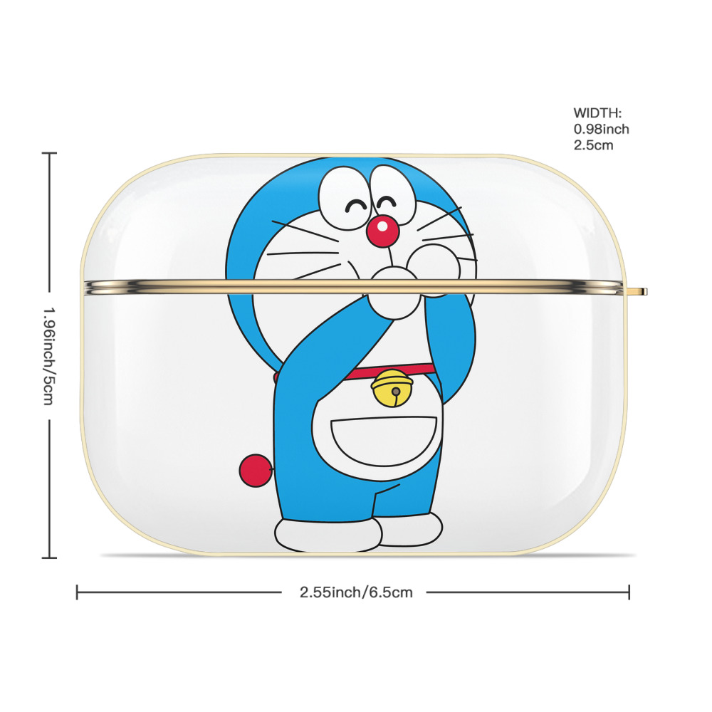 ドラえもん Doraemon 【AirPods Pro用】ハードシェル保護ケース｜耐衝撃・防指紋・カラビナ付き商品仕様