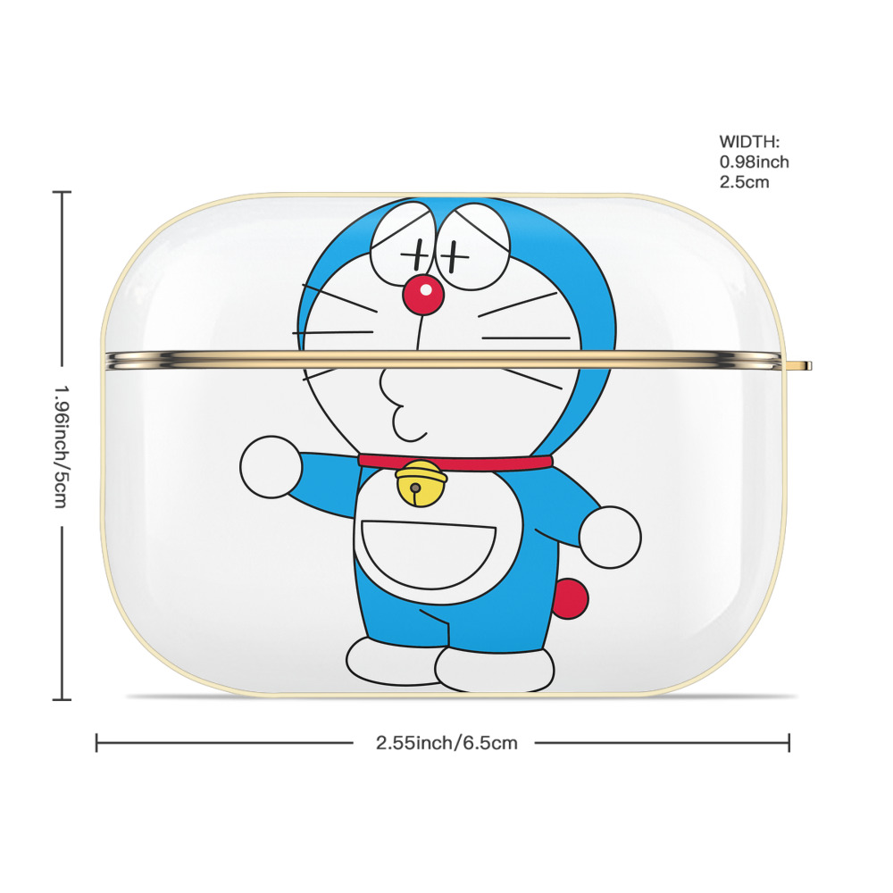 ドラえもん Doraemon 【AirPods Pro用】ハードシェル保護ケース｜耐衝撃・防指紋・カラビナ付き商品仕様