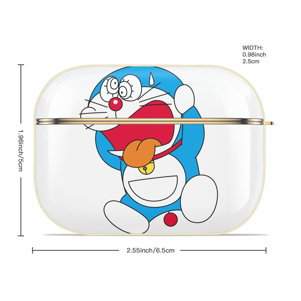 ドラえもん Doraemon 【AirPods Pro用】ハードシェル保護ケース｜耐衝撃・防指紋・カラビナ付き商品仕様