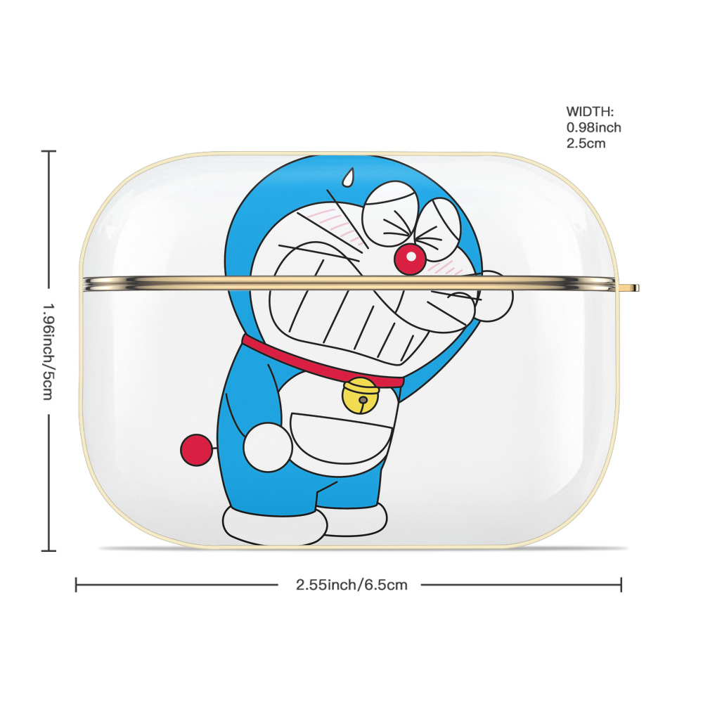 ドラえもん Doraemon 【AirPods Pro用】ハードシェル保護ケース｜耐衝撃・防指紋・カラビナ付き商品仕様