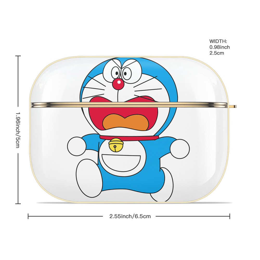 ドラえもん Doraemon 【AirPods Pro用】ハードシェル保護ケース｜耐衝撃・防指紋・カラビナ付き商品仕様